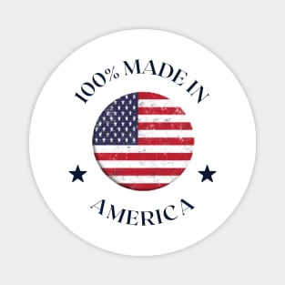 100% Made in America Magnet